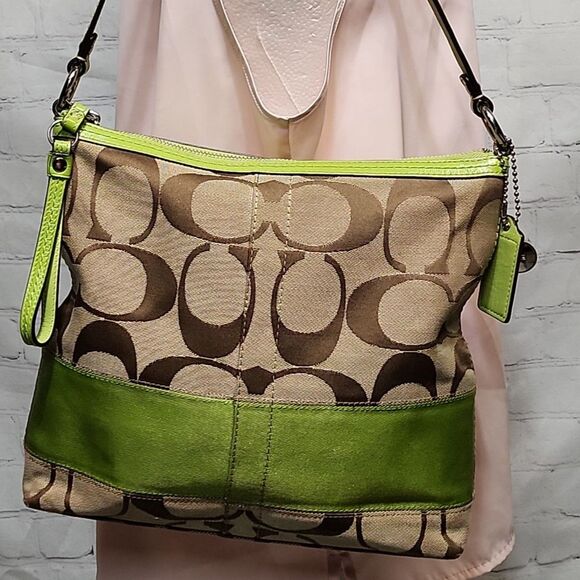 Coach Signature Stripe Canvas bag - Picture 1 of 12